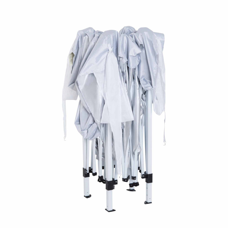 Abri de jardin escamotable en acier l 10 pi x P 10 pi Jenifer, Gris