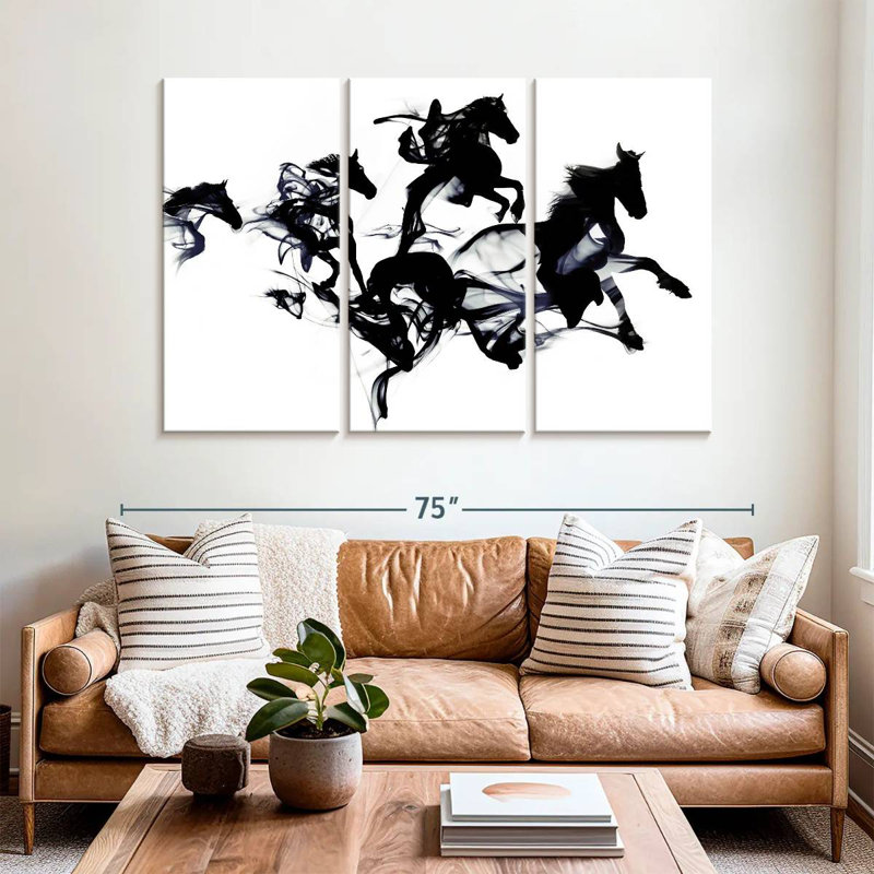 Black Horses, 42" H x 65" W