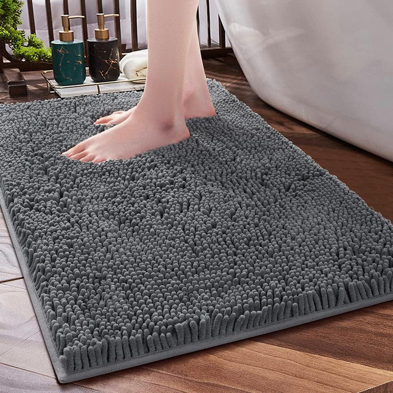 Hokku Designs Maleko Chenille Bath Mat | Wayfair