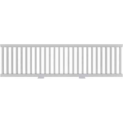 Endurathane 500 Series Square Unassembled Balustrade Railing Kit, 40" Overall Height x 12'L. Kit includes (26) 1 3/4"W x 32"H Square Balusters, (1) 144"L Top Rail, (1) 144"L Bottom Rail, (2) Rail Installation Kits & 2 Support Blocks