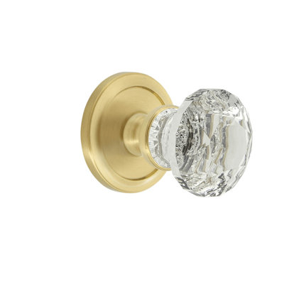 Grandeur Circulaire Rosette With Brilliant Crystal Knob