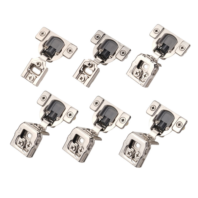 Brushed Nickel 1/2" Overlay Soft Close Cabinet Hinges