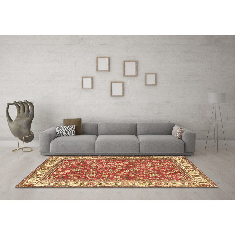 Lutalo Performance Oriental Indoor Rug, Round 7'