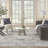 Briyith Abstract Machine Woven Polyester Area Rug in Gold/Gray-1495058547