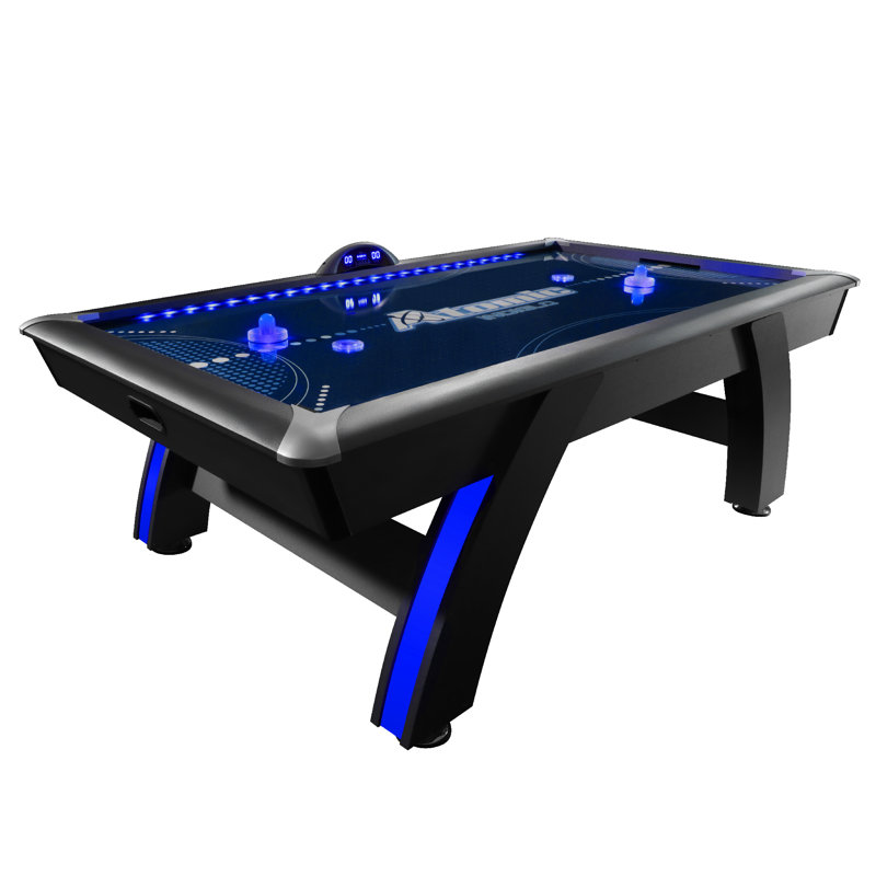 Atomic 90" Indiglo LED Air Hockey Table with Light-Up Pucks and Pushers