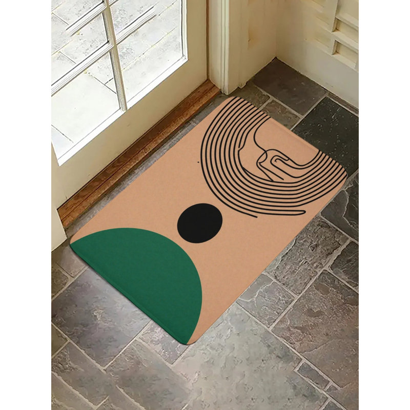 Minimalist Shape Bath Rug, 16 X 24