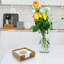 Acacia Wood Gold Maple Square Napkin Paper Holder
