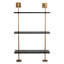 Marais 3 Piece Black Tiered Wall Shelf