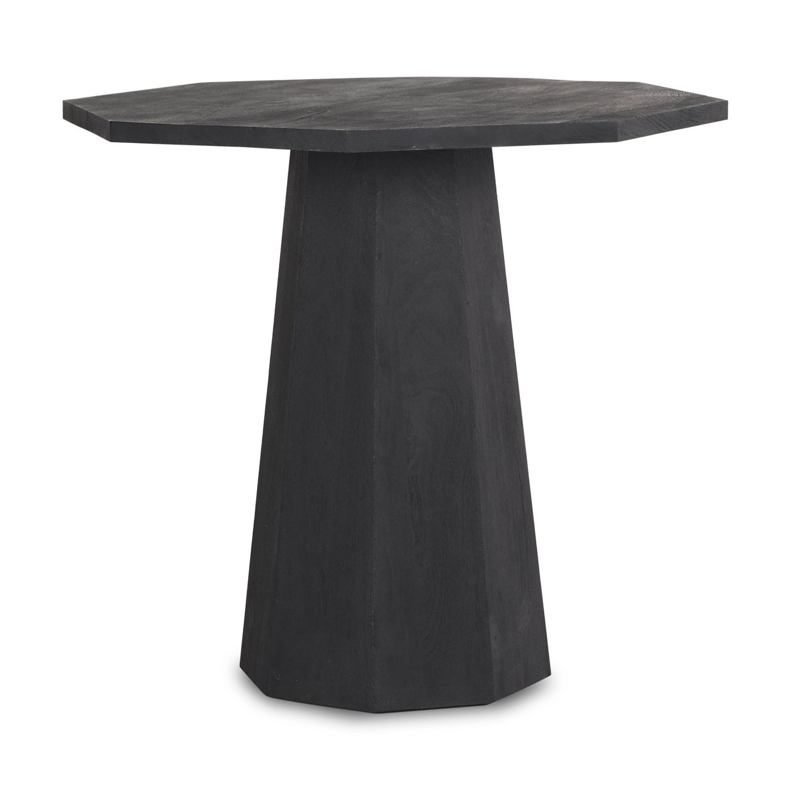 Blockton Solid Wood End Table, Dark Brown