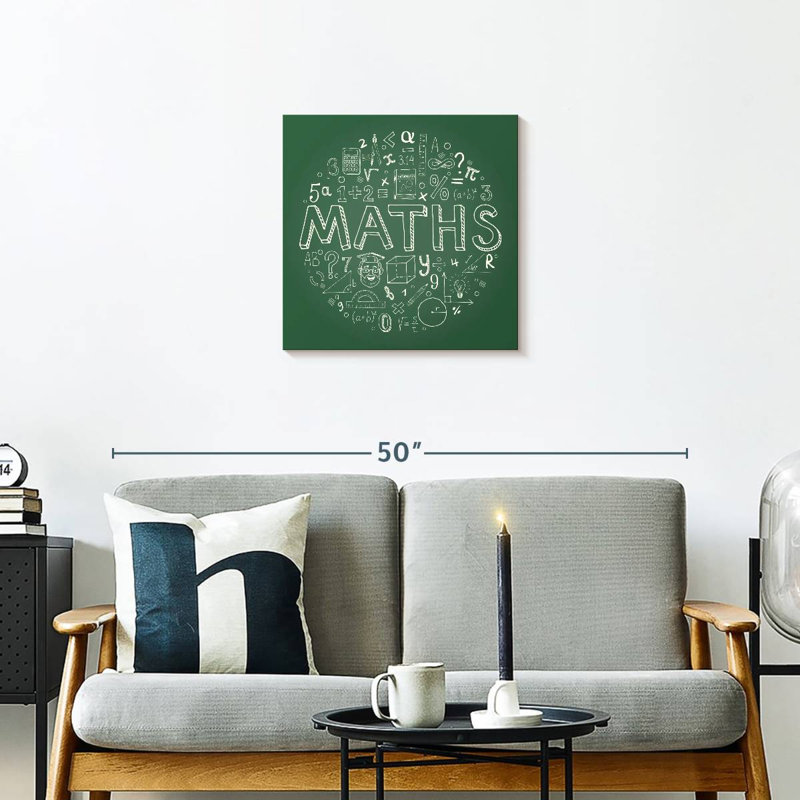 Keiri Math Chalk Typography, 20" H x 20" W