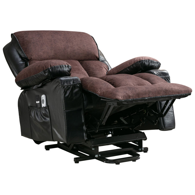 Le fauteuil électrique électrique Power Lift, adapté aux personnes âgées, avec fonctions de chauffage et de vibration, cuir polaire avec USB, peut être utilisé pour s'allonger.