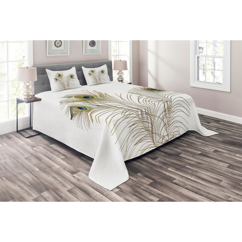Peacock Polyester Coverlet