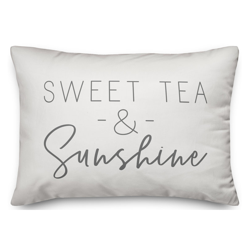  Outdoor Rectangular Pillow Cover & Insert, White/Gray