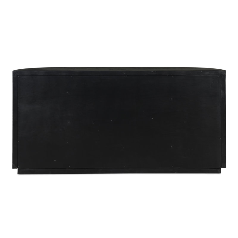 Rudolfo 71'' Black Pine Wood Sideboard