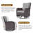 13 Pieces All-Weather Wicker Patio Furniture Set With Propane Fire Pit Table, Swivel Rocking Chairs, And Cushions-146406834