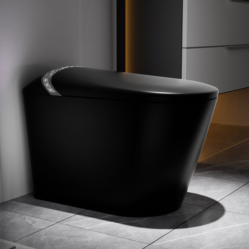 Starry Night Light Smart Toilet with Bidet Built In, Modern Design For Bathroom, Auto Open/Close Seat, Foot Sensor, LED Display,Night Light, Warm Water & Dryer