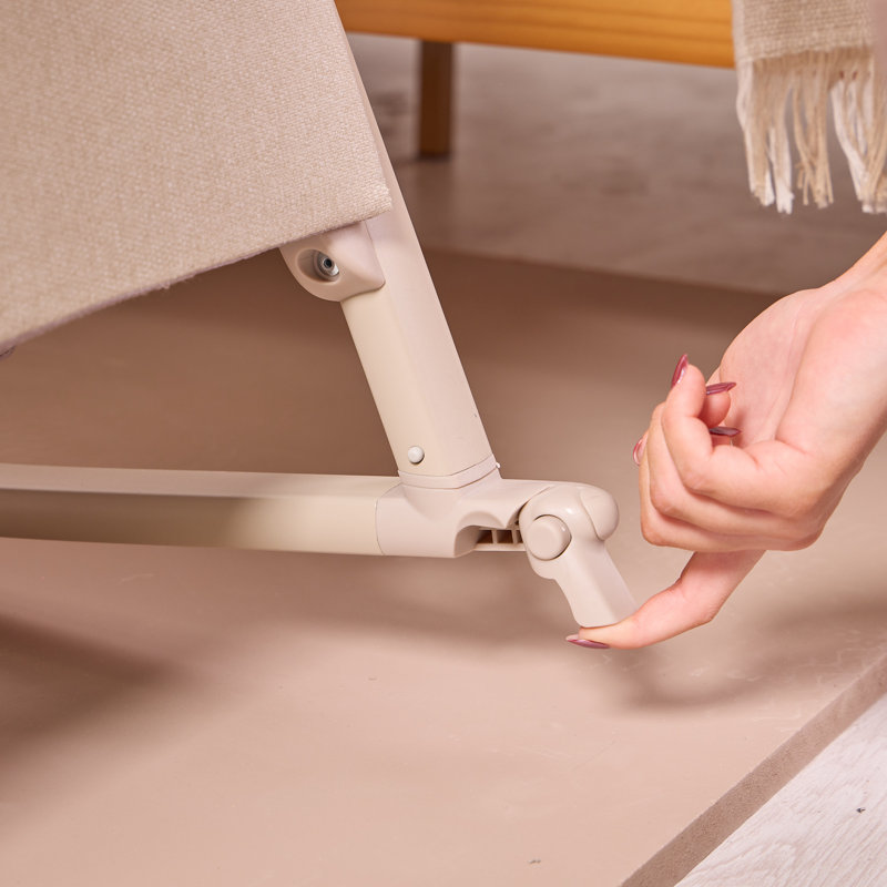 Tutti Bambini Cozee Air 2 Bedside Crib, Soft Walnut / Cocoa