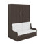 Grand lit escamotable avec coussin-653909397