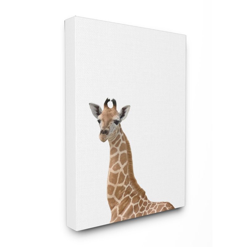 Art sur toile photo giraffe studio bébé studio, H 30 po x l 24 po x P 1,5 po