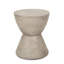 Charmante table d'appoint d'extérieur en béton léger au design élégant