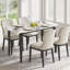 HOMCOM Dining Table for 4, Kitchen Table with Sintered Stone Tabletop-266395579