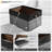 Fabric Storage Bins For Shelves,15 Inch Sturdy Collapsible Storage Bins With 2 Handles, Foldable Baskets For Organizing Home, Closets, Shelf, Toys, Clothes, Large Decorative Storage Baskets,(Black/6 Pack)