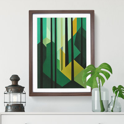 Modern Forest No.3 Abstract - Framed Print