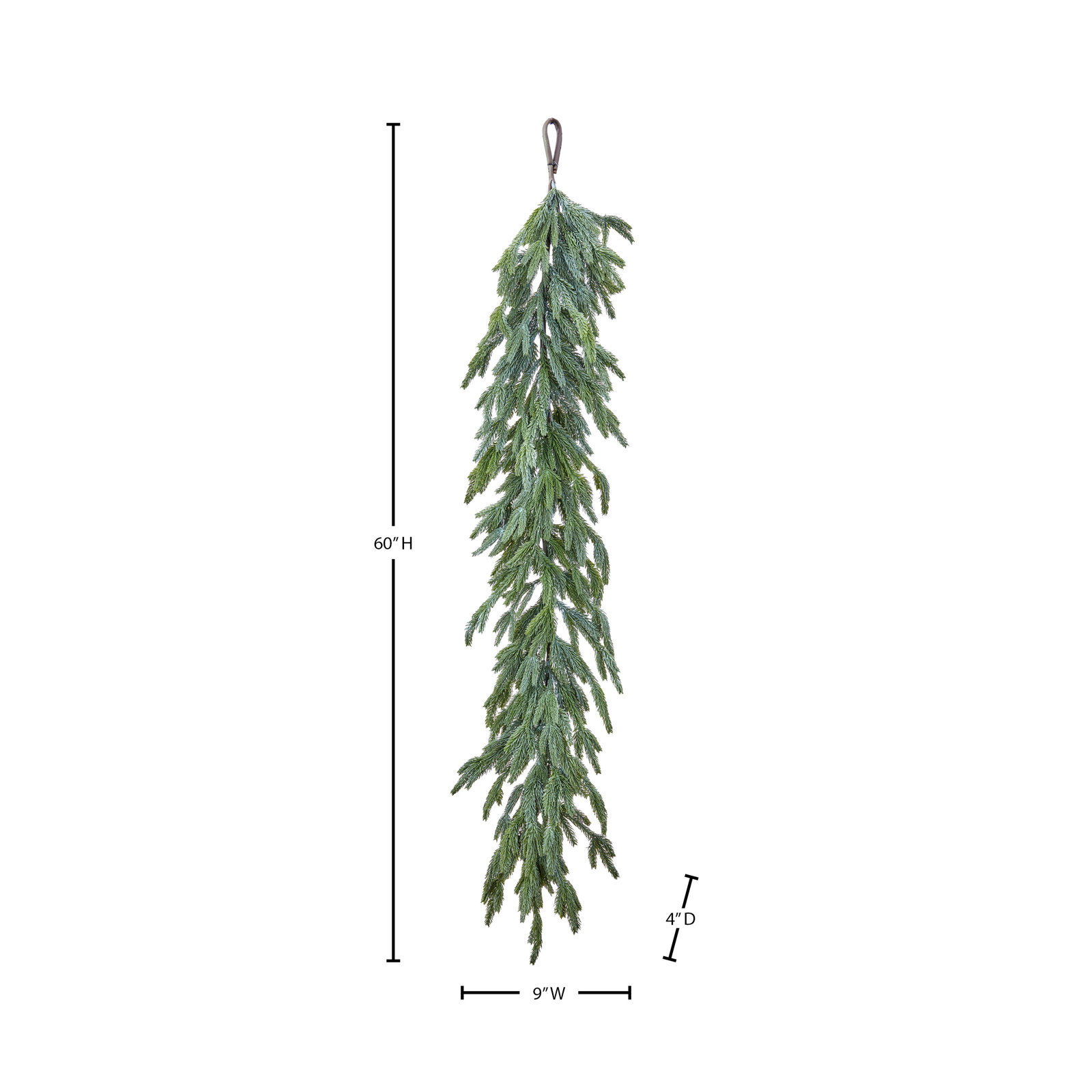 60" Real Touch Winter Mini Fir Garland