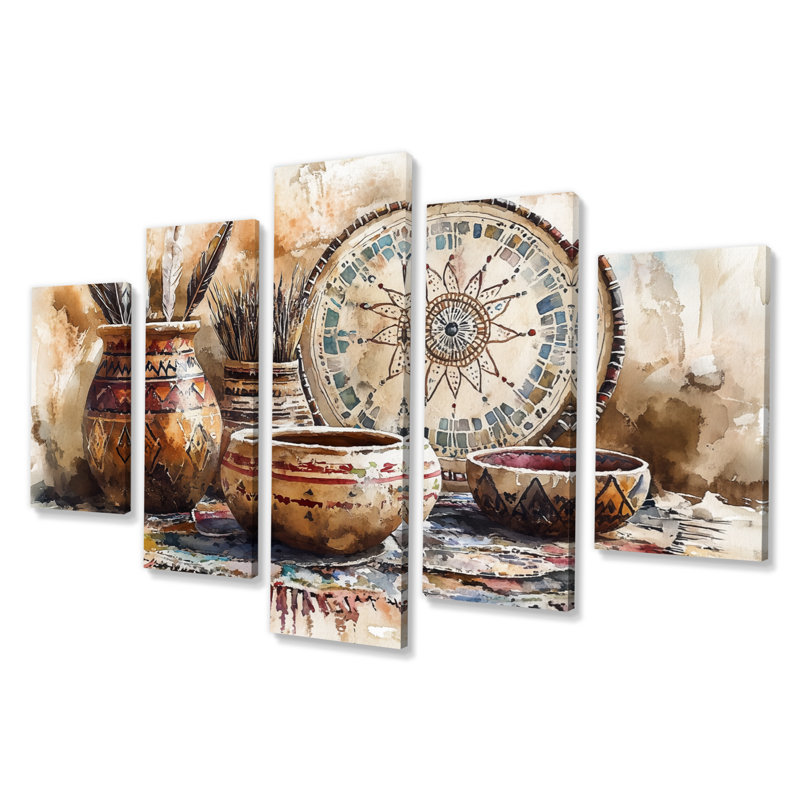 «Brown Art», art de la toile de poterie «Serenity»