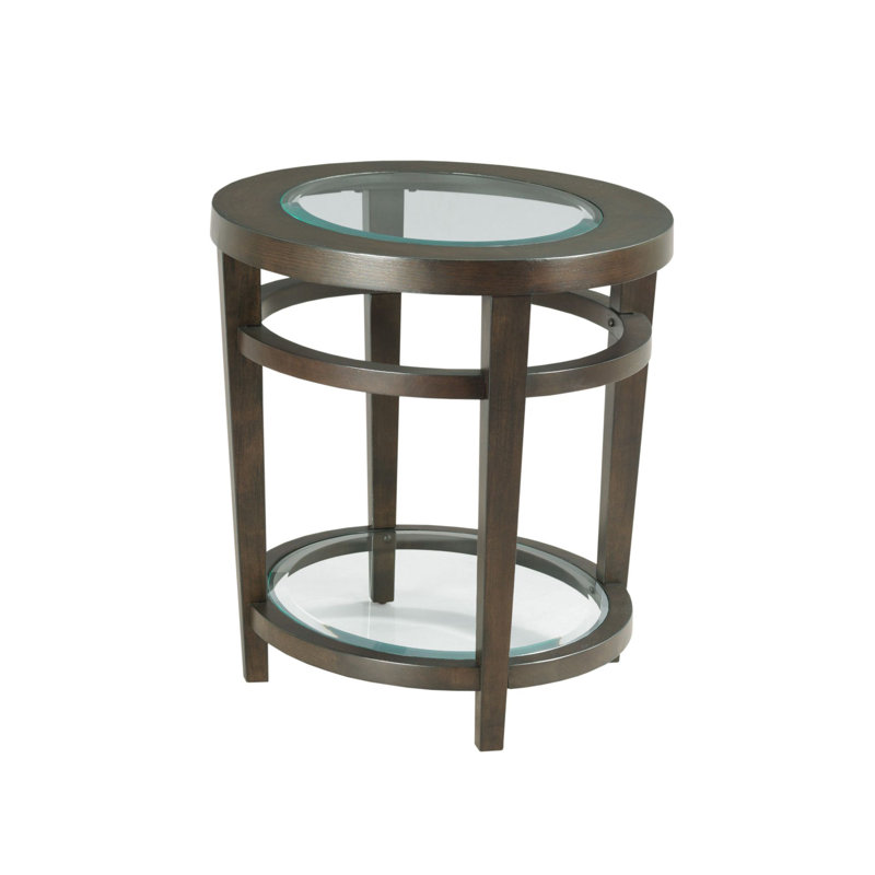 Hodgins Glass Top End Table