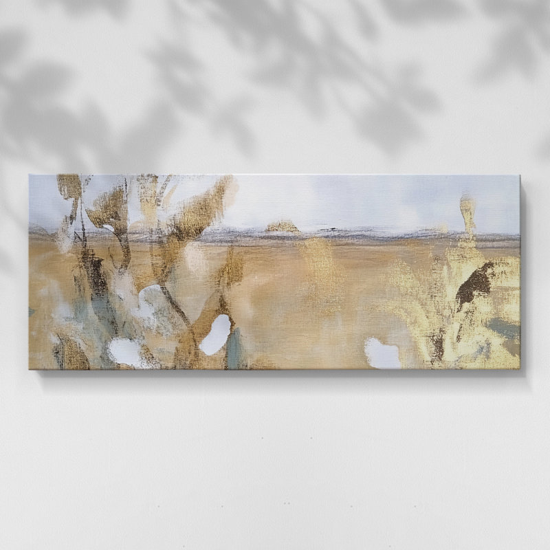 Abstract Series 10 #XXIX-Wide Gallery Wrapped Canvas, 12" H x 30" W