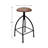 Jadwin Upholstered Counter Stool with Metal Frame