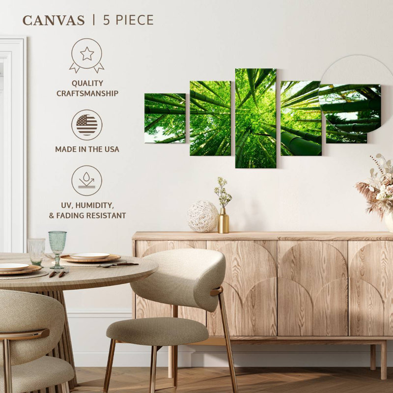 Giant Bamboo Trees, 24" H x 55" W