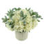 Velveteen Green Faux Floral in Vase
