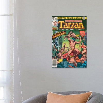 Tarzan Comic Cover by Jon Buscema - Wrapped Canvas Gallery-Wrapped Canvas Giclée