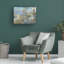 Art mural sur toile tendue - "Mur At Bordviera" de Monet pour décor de salon, de chambre à coucher ou de bureau - 35 x 47-935780831