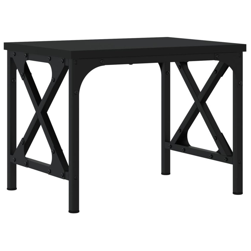 vidaXL Printer Stand Table Desk Storage Shelf Rack Organizer Engineered Wood, Black