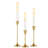 Gold Candle Holders - Set Of 3, Suitable For Candles With A Diameter Of 2 Cm