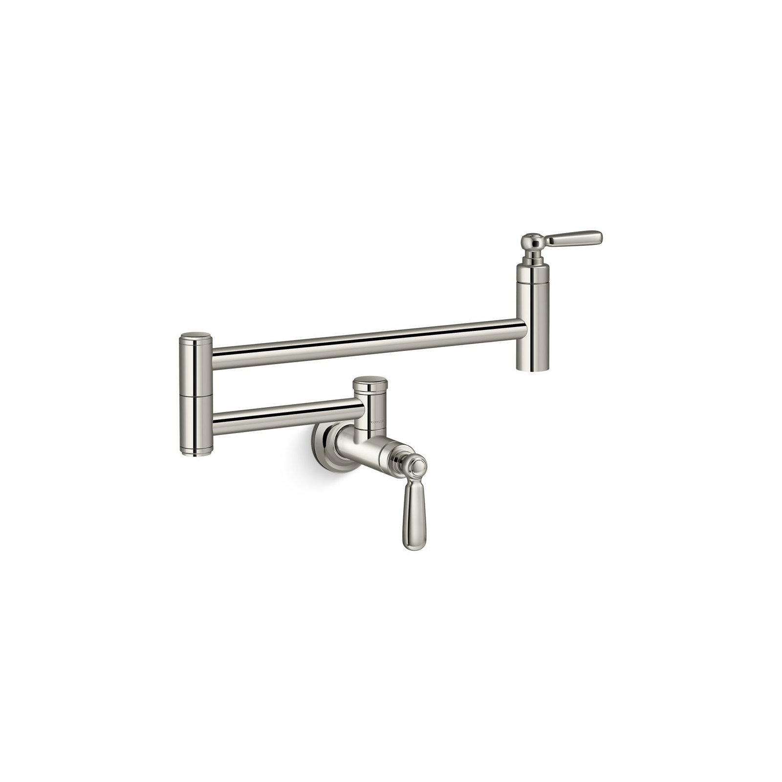 Edalyn by Studio McGee Wall-Mount Pot Filler, Vibrant Polished Nickel
