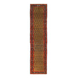 Gold Persian Antique Runner 3'x 12'4"