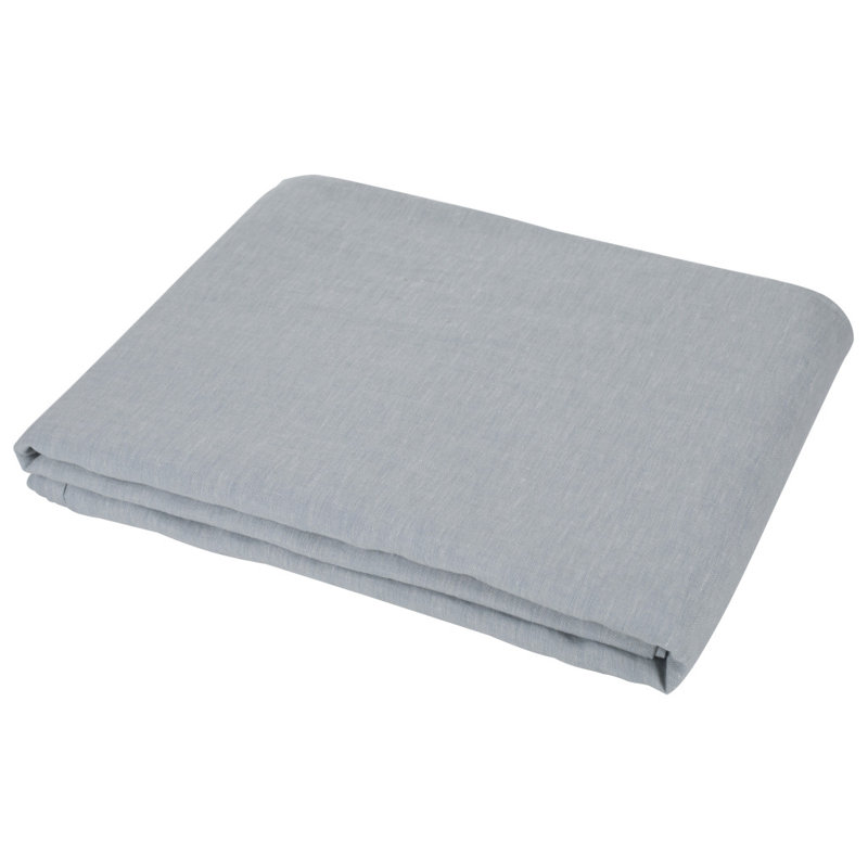 Blue Linen Twin Flat Sheet