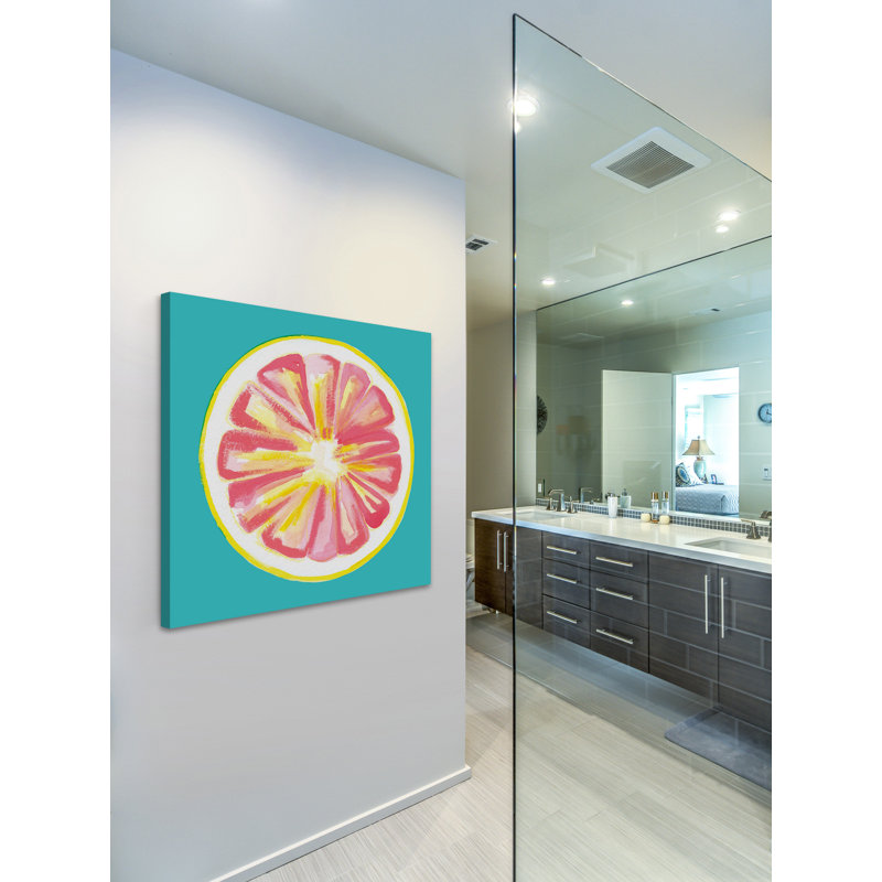 « pamplemousse » par molly rosner, reproduction d’art sur toile tendue, H 18 po x l 18 po