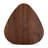 Triangular 2-Piece Walnut Wood Nesting Table