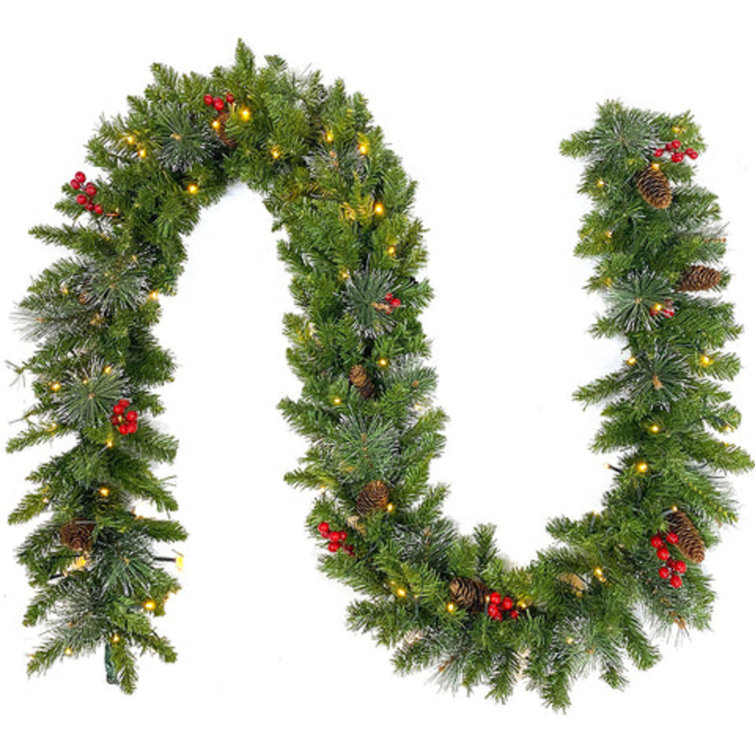 4' Plastic Natural Look Cone Twig Garland The Holiday Aisle