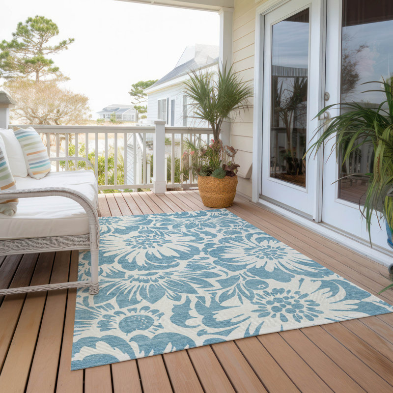 Tapis intérieur / extérieur Kinslee, Rectangle 9 pi x 12 pi