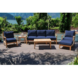 Huntington Outdoor 6 - Piece Teak Conversation Set