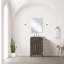 Meuble-lavabo simple en chêne brun 20 po X P 18 po D-117980242