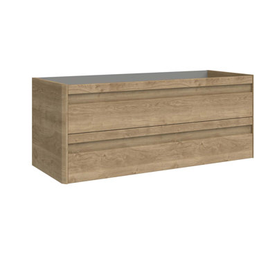 Armoire-lavabo simple à 2 tiroirs DAX Venice, 48 po, chêne