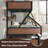 Twin Over Full Metal Bunk Bed with Storage Shelf, Space-Saving Design