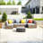 Modern Brown Square Coffee Table – No Assembly Required, Durable And Lightweight For Indoor And Outdoor Use-115932101